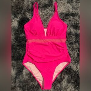 Hot Pink One-Piece Swimsuit